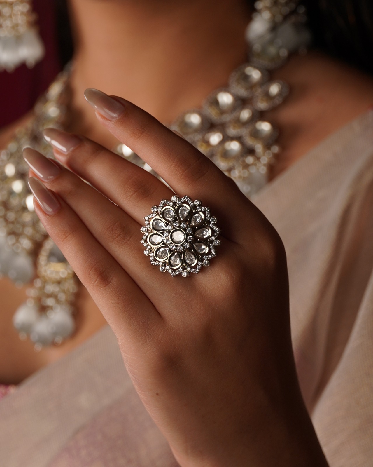 Noor Bloom Statement Ring